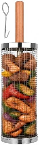 Rolling Grill Basket 304 Stainless Steel by TreaHome