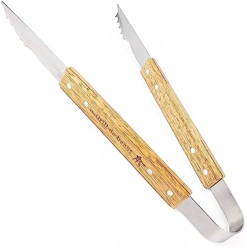 Grill-de-beast Stainless Steel Tongs by Unknown