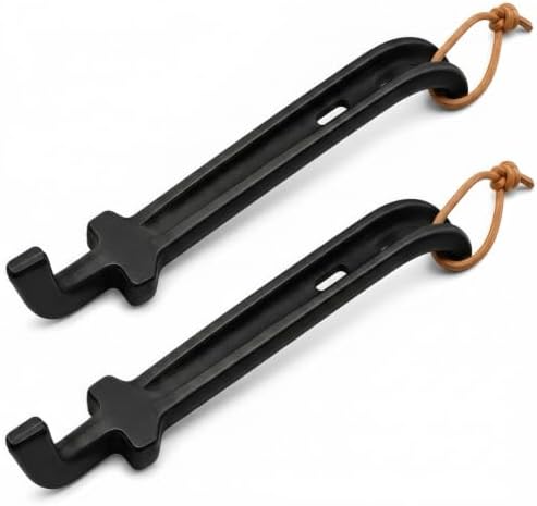2-Pack 8.5 Inch Cast Iron Grill Grate Lifter by TAILGRILLER