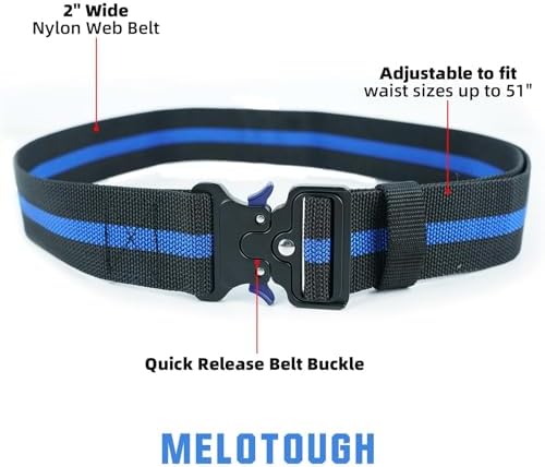 MELOTOUGH 2" Nylon Web Work Tool Belt - Image 2