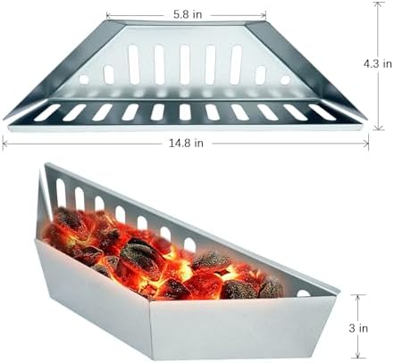 Originals Charcoal Basket Stainless Steel Char Holder, Compatible - Image 2