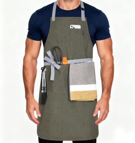 Chef Apron w/Pockets, Adjustable Strap by Unknown