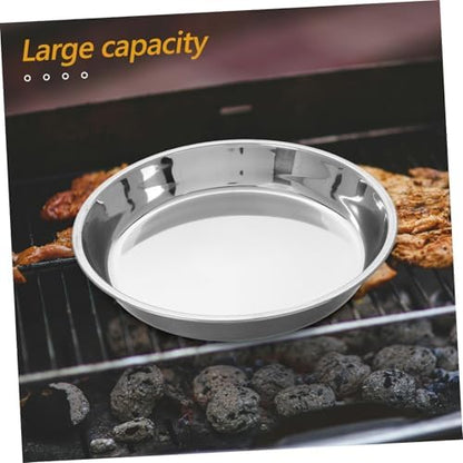 Korean Style round Stainless Steel Bbq Grill Pan Ash Catcher - Image 4