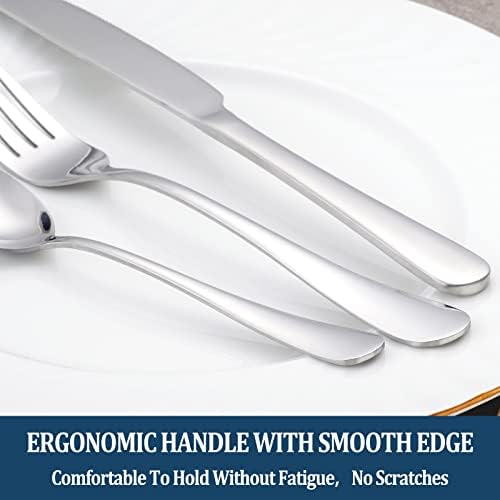 24 Piece Dinner Forks Set, Food-Grade Stainless Steel Silverware Forks - Image 5