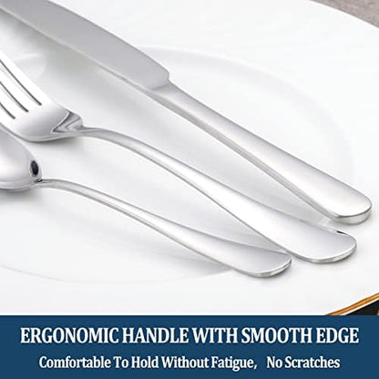 24 Piece Dinner Forks Set, Food-Grade Stainless Steel Silverware Forks - Image 5