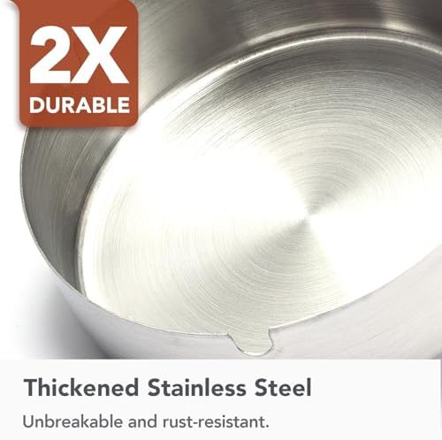 Outdoor Ashtray with Lid, 2 Pack Stainless Steel Ash Tray - Image 5