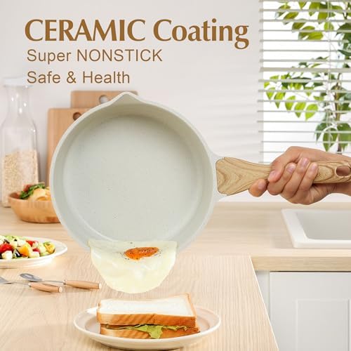 SENSARTE 3 Quart Ceramic Nonstick Saucepan - Image 3