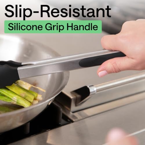 GORILLA GRIP Stainless Steel Kitchen Tongs - Image 4