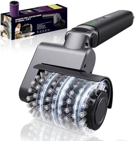 Electric Grill Brush, Cordless Rechargeable BBQ Grill Cleaner by YEINLAN