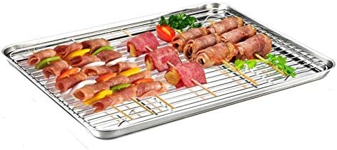 TeamFar Baking Sheet with Cooling Rack Set - Image 3