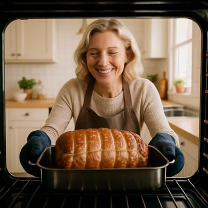 HIC Kitchen Roasting Octagonal Baking Rack, Chrome-Plated Steel Wire, Fits Oval - Image 4
