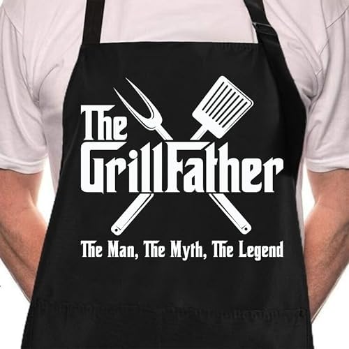 Funny Aprons for Men, Funny Mens BBQ Apron, Men's Aprons for Grilling, Cooking by CraftedforMeaningfulGiving