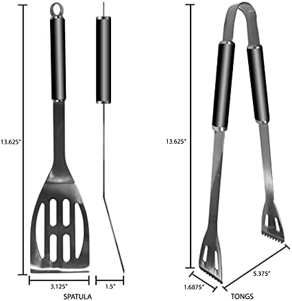 Siskiyou Sports NFL Philadelphia Eagles 2 pc Black BBQ Set, One Size - Image 2