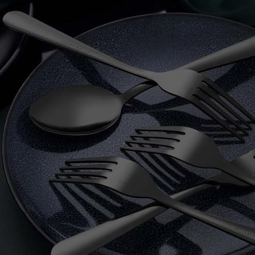 Unokit 24-Piece Stainless Steel Dinner Forks Silverware - Image 5