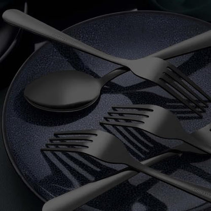 Unokit 24-Piece Stainless Steel Dinner Forks Silverware - Image 5