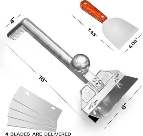 Grill Scraper Heavy Duty Griddle Scraper Set - Image 3