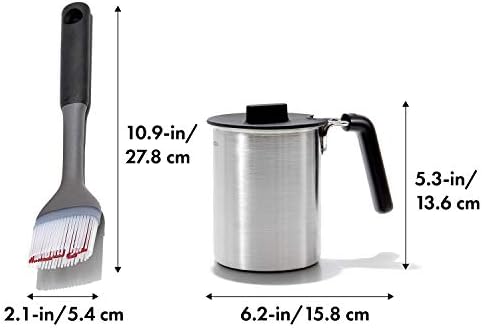 OXO Outdoor Grilling Basting Pot and Brush Set - Image 2