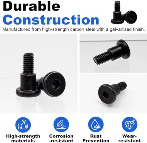 5-Pack Short M6 Step Bolt Compatible - Image 3