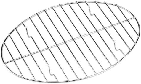 Oval roasting rack, Heavy-Duty Stainless Steel wire rack by Unknown