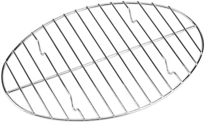 Oval roasting rack, Heavy-Duty Stainless Steel wire rack by Unknown