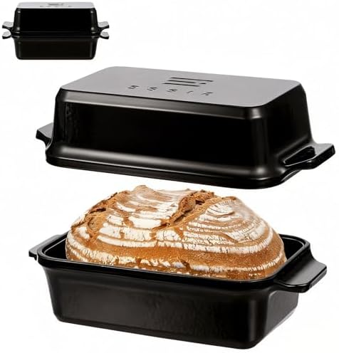 Enameled Cast Iron Dutch Oven for Bread Baking, 9×5 Dutch Oven Pot by RYEDE