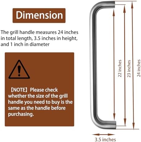 24 Inches KIT0141 Grill Lid Handle Replacement - Image 2
