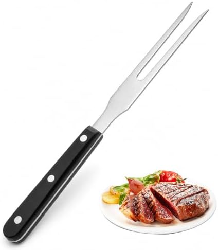 Meat Cooking Fork, 10.8 Inch Heavy Duty Two Prong Meats Forks Stainless Steel by Unknown