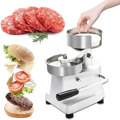 Commercial Burger Patty Maker 4inch 5inch 6inch, Manual Burger Press Machine by Unknown