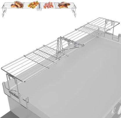 Adjustable Griddle Warming Rack by PETKAO