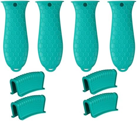 8 Pcs Non-Slip Silicone Hot Handle Holder & Assist Grips, Potholder by OYSIR
