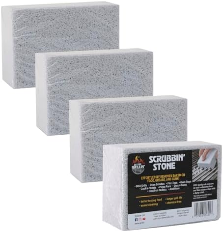 Better Grillin Scrubbin Stone Grill Cleaner-Scouring Brick/Barbecue Grill by BETTERGRILLIN