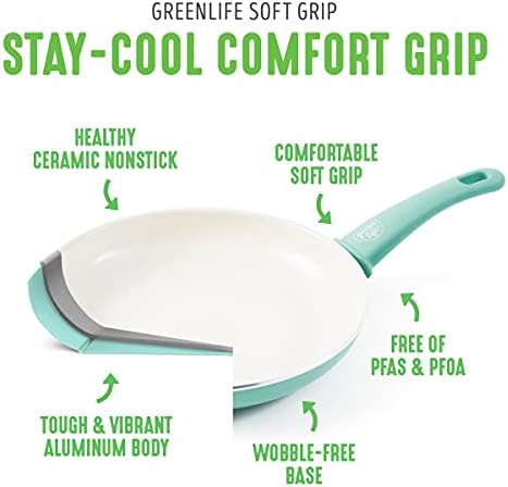 GreenLife 11” Healthy Ceramic Nonstick Grill Pan - Image 4