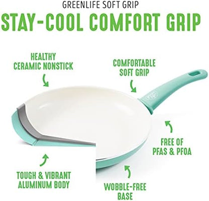 GreenLife 11” Healthy Ceramic Nonstick Grill Pan - Image 4