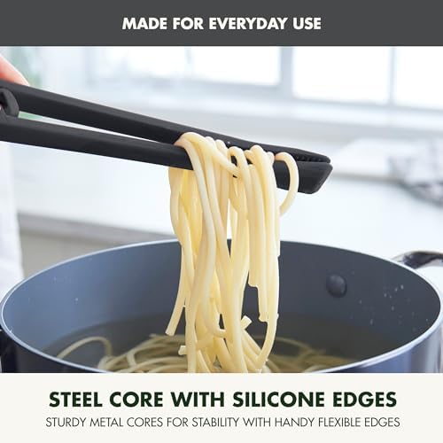 GreenPan Silicone Tong, Cooking Grilling Serving, Kitchen Utensil, Flexible - Image 3