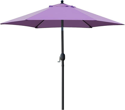 Sunnyglade 7.5' Patio Umbrella Outdoor Table Umbrella Tilt Crank Purple | - Image 2