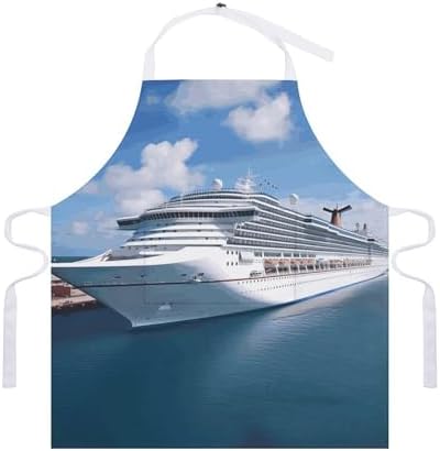 Cruise Ships Bib Apron with 2 Pockets - Image 7