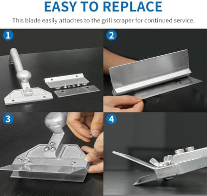 Grill Scraper Blades Replacement Heavy Duty Griddle Blades Commercial Kitchen - Image 5