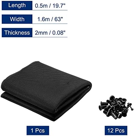 MECCANIXITY Speaker Grill Cloth 20 x 63 Inch Stereo Mesh Fabric Protective - Image 2