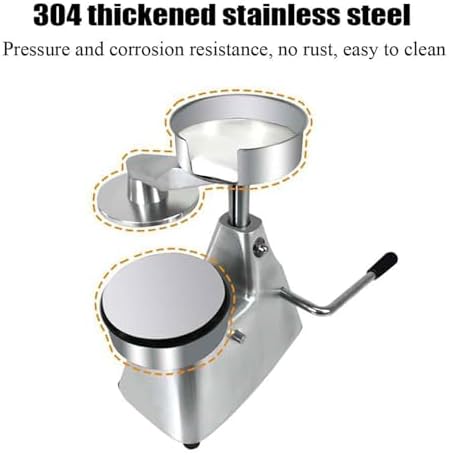 Commercial Hamburger Patty Maker, 10/13CM Stainless Steel Burger Press Meat - Image 5