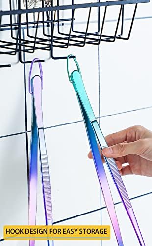 JETKONG 2 Pcs 12-Inch Culinary Tweezers Food Tweezers Kitchen Tweezer Tongs - Image 4