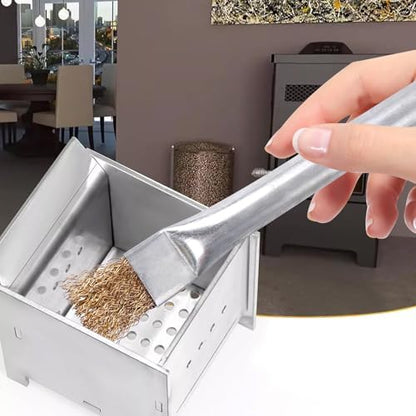 Professional Steel Wire Brush for Pellet Stove Cleaning, Steel Brush - Image 4