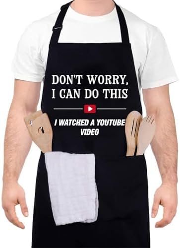 Funny Cooking Aprons for Men, Aprons for Adults by XLSXEXCL