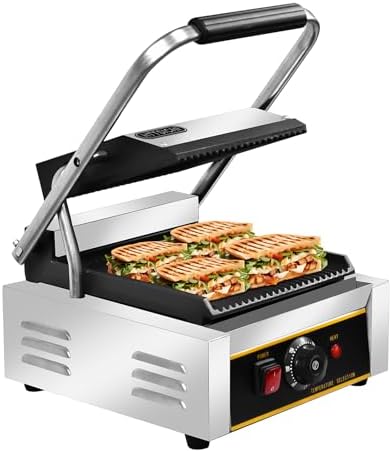 Commercial Panini Press - 1800W Commercial Electric Panini Sandwich Grill by HTTSICHI