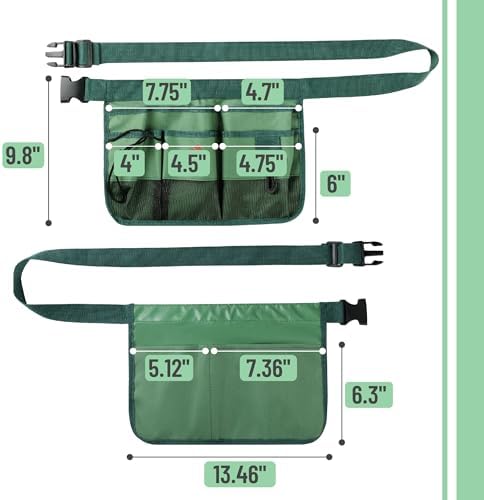 UNCO- Adjustable Gardening Belt, 7 Pockets, Cut and Water Resistant, Garden - Image 4
