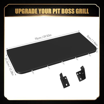 QuliMetal Foldable Front Shelf for Pit Boss Austin XL 1000/Savannah 1500 - Image 2