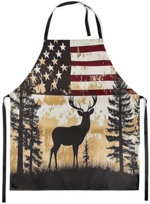 jejeloiu Western Aztec Apron for Women Men 26"x31" Southwestern Chef Cooking by jejeloiu