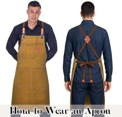 Chef Cotton Canvas Apron for Men Women - Image 4