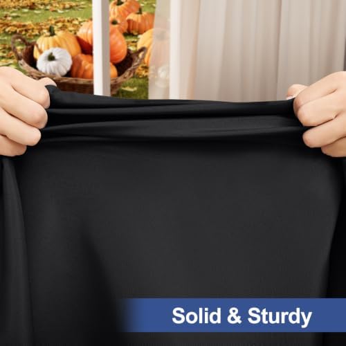 homing Rectangle Table Cloth Cover 5 Foot Black Elastic Fitted Tablecloth - Image 4