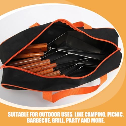 Portable Barbecue Accessories Bag, Large Capacity Oxford Cloth Tool Pouch - Image 6