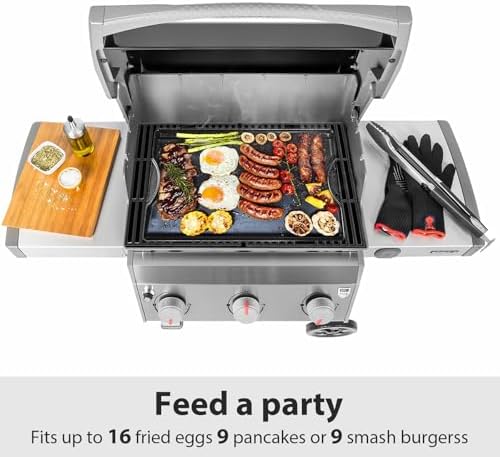 Utheer Nonstick Reversible Cast Iron Griddle 16.5" x 10.5" - Image 6